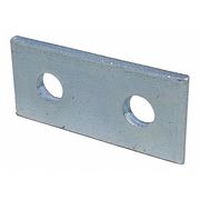 Zoro Select Channel Connecting Plate, Silver V339EG