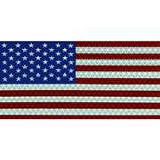 Oralite American Flag Decal, Reflect, 6.5x3.75 In 18376