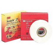 3M Cloth Tape, 1/4 In x 60 yd, 0.7 mil, White 27 1/4