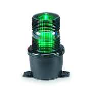 Federal Signal Low Profile Warning Light, LED, Green, 120V LP3PL-120G