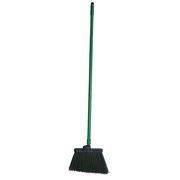 Tough Guy 12 in Sweep Face Broom, Medium, Synthetic, Green, 48 in L Handle 2KU17