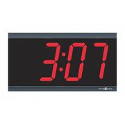 Pyramid 11-1/2" Digital Wireless Wall Clock, Black 9D44BR