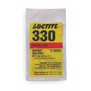 Loctite Adhesive, 330 Series, Clear, 0.75 oz, Tube, No Mix Mix Ratio, 5 min Functional Cure 1691394