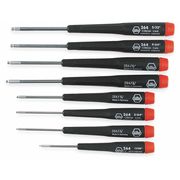 Wiha Prec. Screwdriver Set, Ball Hex, SAE, 8pcs. 26490