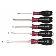 Wiha Demo Screwdriver Set, Slotted/Phillips, 5 pcs 53390