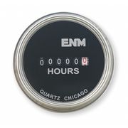 Enm Hour Meter, Electrical, Flush Round, SS T40A4507