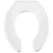 Bemis Toilet Seat, Without Cover, Plastic, Round, White 955CT-000