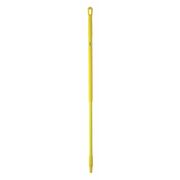 Vikan 51" Color Coded Handle, 1 1/4 in Dia, Yellow, Fiberglass 29366