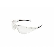 Honeywell Uvex Safety Glasses, A800 Series, Anti-Scratch, Flexible Temple, Clear Half-Frame, Clear Lens A800