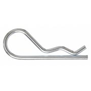 Zoro Select Cotter Pin, Bridge, 9/64 in Pin Dia, 3 in Shank Lg, Steel, Zinc Plated Finish, 25 PK 2UJP6