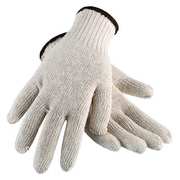 Condor Knit Gloves, Uncoated, Task & Chore, Cotton, Beige, Large, 1 Pair 2UTZ7