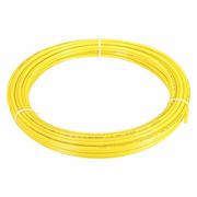 Zoro Select Tubing, 1/4" OD, Nylon, Yellow, 100 Ft 2VDY3