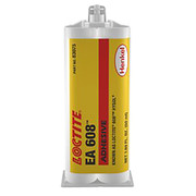Loctite Glue, 608 Series, White, 2 oz, Bottle, 1:01 Mix Ratio, 15 min Functional Cure 398455
