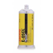 Loctite Epoxy Adhesive, E-05CL Series, Clear, Dual-Cartridge, 1:01 Mix Ratio, 30 min Functional Cure 237099