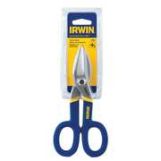 Irwin Tinners Snip, Straight and Wide Curve, 7 in, Hot Drop Forged Steel Jaw 22007