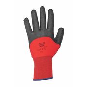 Honeywell North PVC Coated Gloves, 3/4 Dip Coverage, Red, L, PR NF11X/9L