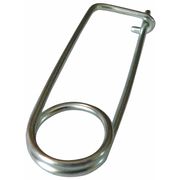 Zoro Select Safety Pin, Spring Wire, Spring Steel, Zinc Plated, 5/64 in Pin Dia, 1 11/16 in Usbl L, 2 3/4 in L, 25 PK U39632.009.0168