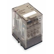 Omron General Purpose Relay, 120V AC Coil Volts, Square, 14 Pin, 4PDT MY4N-AC110/120(S)