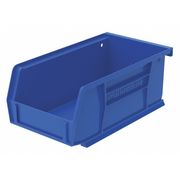 Akro-Mils 10 lb Hang & Stack Storage Bin, Plastic, 4 1/8 in W, 3 in H, Blue, 7 3/8 in L 30220BLUE