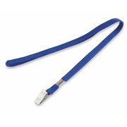 Zoro Select Flat Neck Cord, Blue, PK10 2XKH3