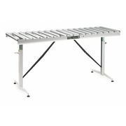 Zoro Select ConveyorTable, 17 Rollers, 22In.Btwn Frame HRT-90