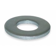 Zoro Select Flat Washer, Fits Bolt Size 1/4 in , Steel Zinc Plated Finish, 100 PK UST011738