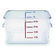Rubbermaid Commercial Square Storage Container, 4 qt, Clear FG630400CLR