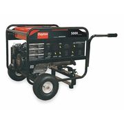 Dayton Portable Generator, Gasoline, 5,000 W Rated, 9,630 W Surge, Recoil Start, 120/240V AC, 41.7/20.8 A GEN-6000-0GH0