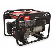 Dayton Portable Generator, Gasoline, 2,450 W Rated, 4,550 W Surge, Recoil Start, 120V AC, 20.4 A GEN-3000-1GH0