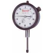 Starrett Dial Indicator, 0 to 1 In, 0-100 25-441J