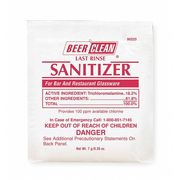 Beer Clean Beer Clean Sanitizer, 0.25 oz. Pouch, Unscented, White, 100 PK 90223