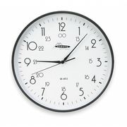 Zoro Select 12" Analog Quartz Wall Clock, Black 2CHZ8