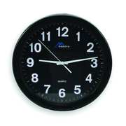 Zoro Select 10-1/4" Analog Quartz Indoor/Outdoor Wall Clock, Black 2CHZ2
