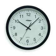 Zoro Select 13-3/4" Analog Quartz Wall Clock, Black 2CHZ4