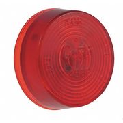 Grote Clearance/Marker Lamp, Lens Optic, Red, Depth: 3/4" 45822