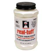 Hercules Pipe Thread Sealant 9.6 fl oz, Brush-Top Can, Real Tuff, White, Paste 15620