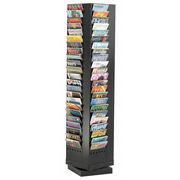 Safco Magazine Rack, 92-Pocket, Black 4325BL