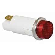Zoro Select Raised Indicator Light, Red, 120V 20C855