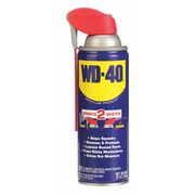 Wd-40 Multi-Use Lubricant with Smart Straw 2-Way Sprayer, -60 to 300 Degree F, 12 oz Aerosol Can, Amber 490057