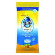 Pledge Multi-Purpose Cleaning Wipes, White, Soft Pack, Cloth, 25 Wipes, 10 in x 7 in, Fresh, 12 PK 336274 / 319249