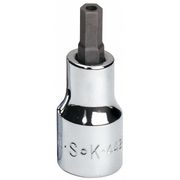 Sk Professional Tools 3/8 in Drive Tamper Resistant Hex Socket Bit SAE 7/32 in Tip, 2 3/4 in L 44214