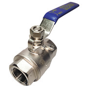 Zoro Select 3/4" FNPT Stainless Steel Ball Valve Inline G-SSV-75NLH