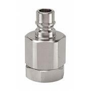 Snap-Tite Hydraulic Quick Connect Hose Coupling, 316 Stainless Steel Body, Ball Lock, 1/4"-18 Thread Size SVHN4-4F