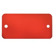 C.H. Hanson Blank Tag, Rectangle, Red, PK5 43048