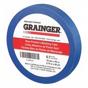 Zoro Select Painters Masking Tape, 60 yd.x3/4 in, Blue 20PJ21