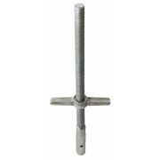 Metaltech Scaffold Leveling Jack, Steel, Zinc Plated M-MBSJS24