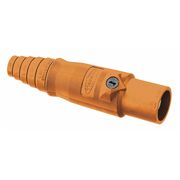 Hubbell Connector, 3R, 4X, 12, Male, Org, 2/0 to 4/0 HBL400MO