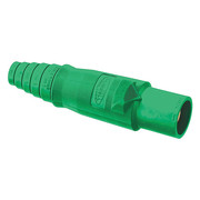 Hubbell Single Pole Connector, Male, Green HBLMBGN