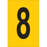 Brady Number Label, 1in.H Character, PK25 5920-8