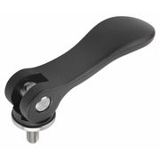 Kipp Cam Lever Size: 1 1/4-20X30, A=70, 4, B=21, 5, Aluminum Black Powder-Coated, Comp: Steel K0005.15011A2X30